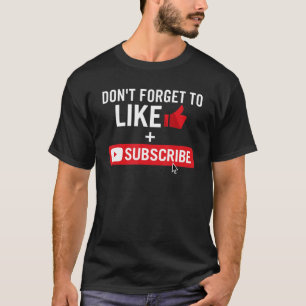 Social Media Influencer Like And Subscribe 1 T-Shirt