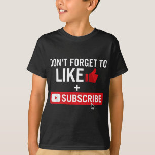 Social Media Influencer Like and Subscribe T-Shirt