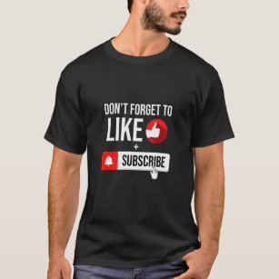 Social Media Influencer Like Subscribe Video Conte T-Shirt