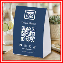 Social Media | Instagram Navy Blue QR