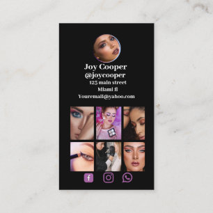 Social Media ,Instagram Photo Collage QRcode Business Card