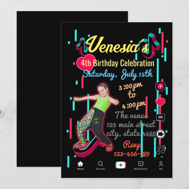 Social Media Invitation (Front/Back)