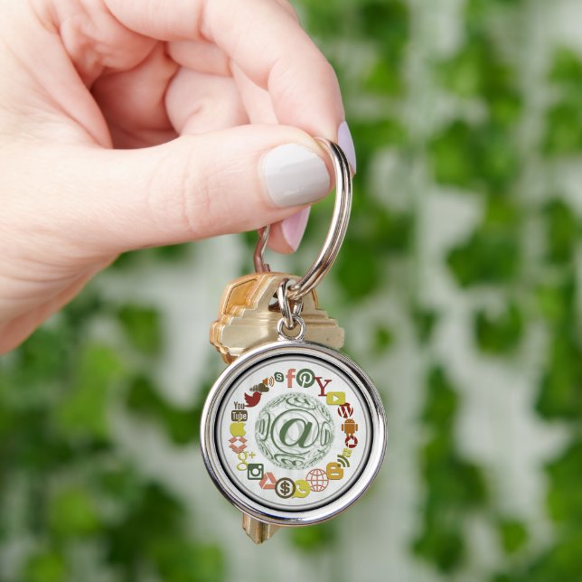 Social Media Keychain (Hand)