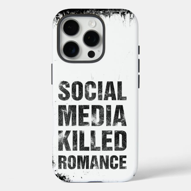 Social Media Killed Romance Case-Mate iPhone Case (Back)