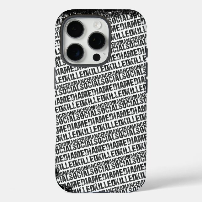 Social Media Killed Romance Case-Mate iPhone Case (Back)