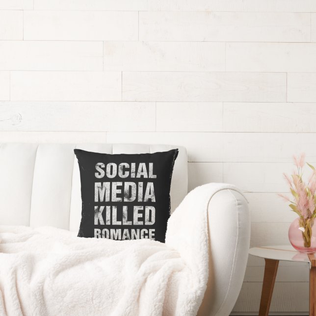 Social Media Killed Romance Cushion (Couch)