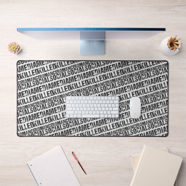 Social Media Killed Romance Desk Mat (Office 1)