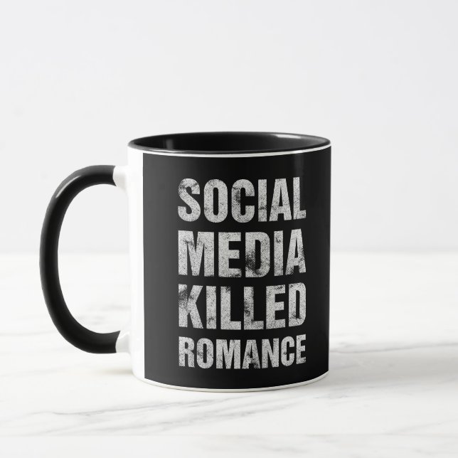 Social Media Killed Romance Mug (Left)