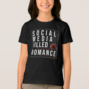 Social Media Killed Romance Tri-Blend Shirt