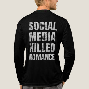 Social Media Killed Romance Tri-Blend Shirt