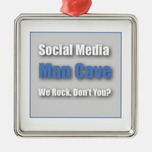 Social Media Man Cave Ornament