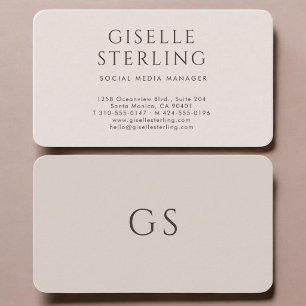 Social Media Manager Business Card