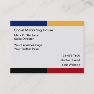 Social Media Marketing Business Contact Cards