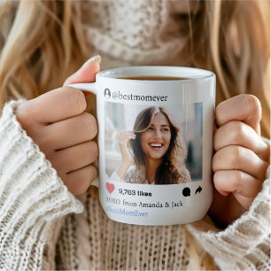 Social Media Post Best Mum Ever Photo Coffee Mug