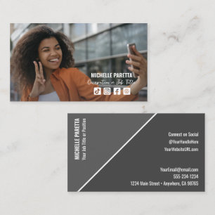 Social Media Profile Photo Business Card