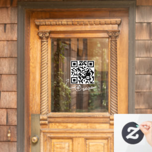 Social Media QR Code Biz Signs door sign