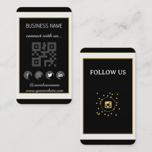 -Social Media QR Code Business Card