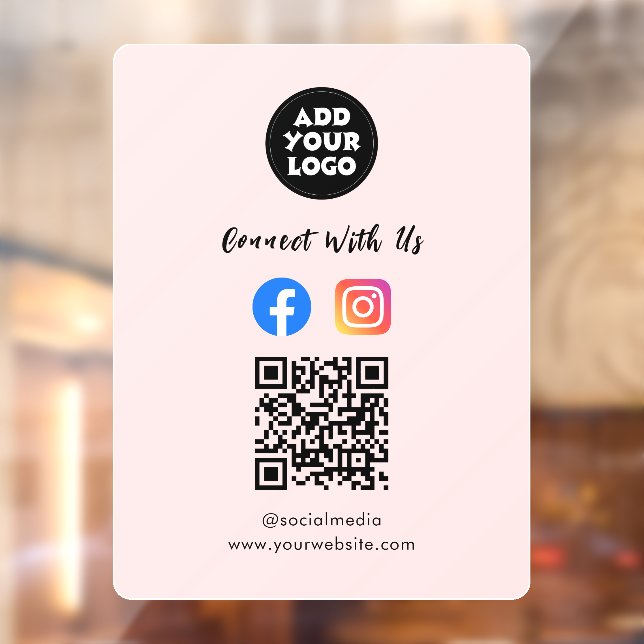 Social Media QR Code | Instagram & Facebook (Sheet 2)