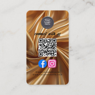 Social Media QR Code Modern Pro Minimalist Sleek Business Card