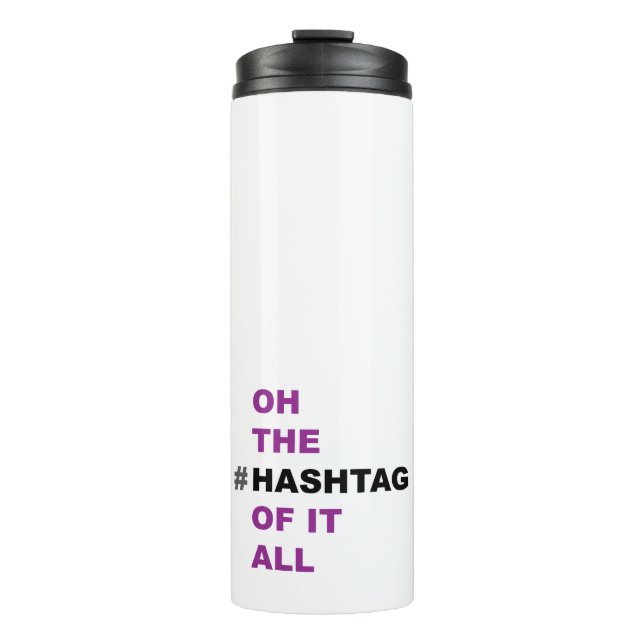 Social Media Thermal Travel Coffee Mug (Front)