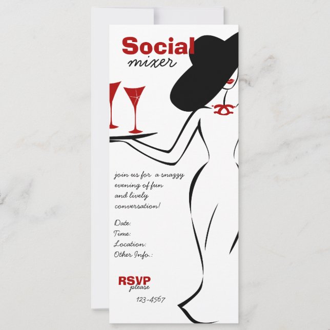 Social Mixer Invitation (Front)