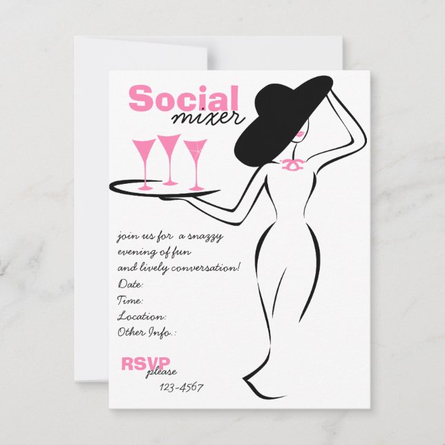 Social Mixer Invitation (Front)