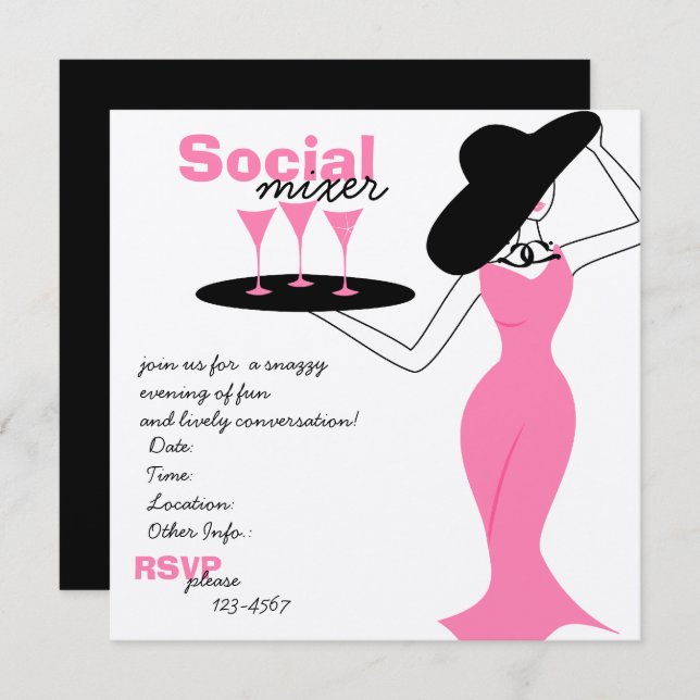 Social Mixer Invitation (Front/Back)