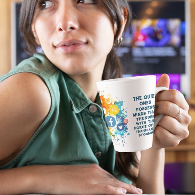 Social Network Icons Latte Mug (Creator Uploaded)