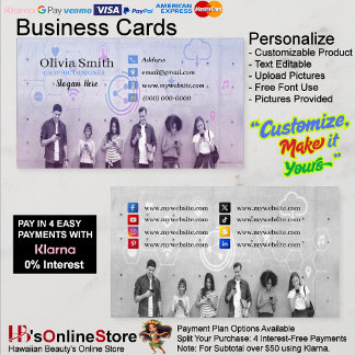 Social Networking Business Cards of 100
