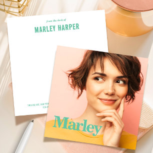 Social Notecard Professional Simple Cute Fun Photo