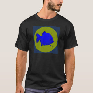 Social Piranha - SP disc logo with background T-Shirt