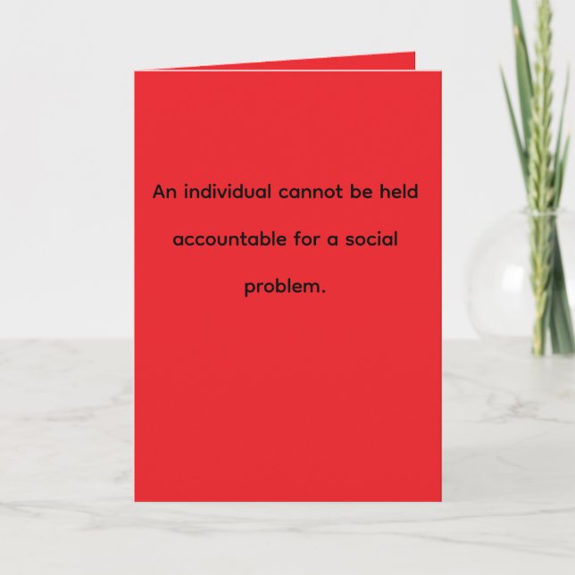 Social problem... card (Front)