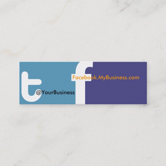 Social Profile Business Card tf 2.0 Back logo (Front)