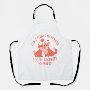  Social Security Number Apron