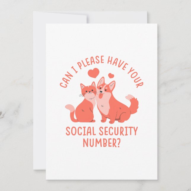  Social Security Number Invitation (Front)