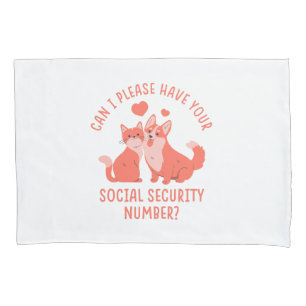 Social Security Number Pillowcase