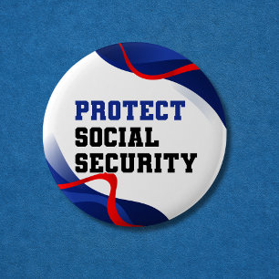 Social Security Political Anti Trump Accessory 6 Cm Round Badge