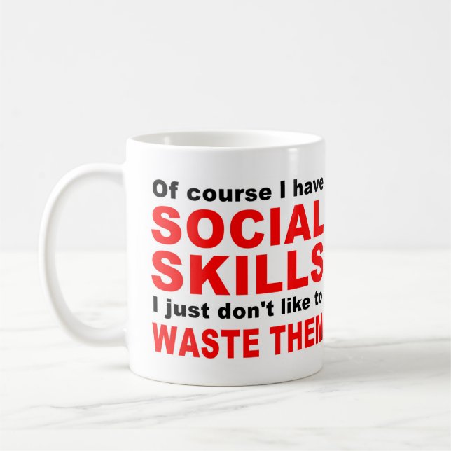 Social Skills Coffee Mug (Left)