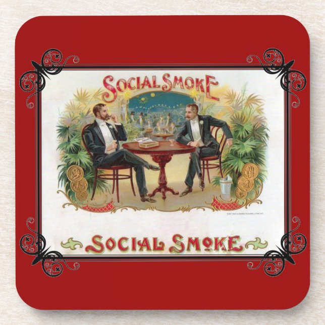 Social Smoke Coaster (Front)