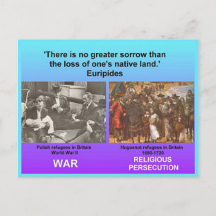 Social Studies, Refugees Postcard