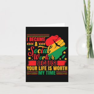 Social Work Juneteenth Black History Social Worker Card