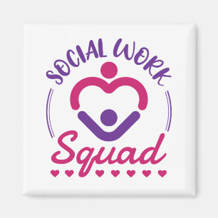 Social Work Squad Social Worker LCSW Magnet