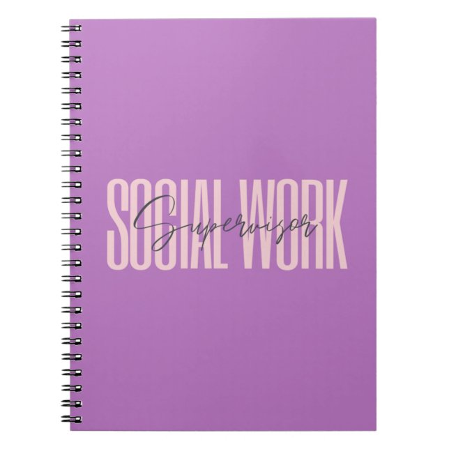 Social Work Supervisor Notebook (Front)