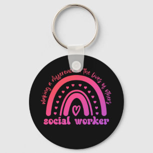 Social Worker Appreciation and Graduation Key Ring