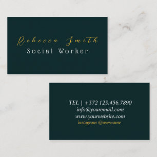 Social Worker Business Card