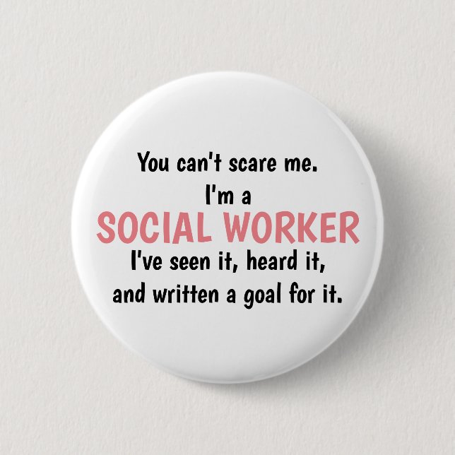 Social Worker Button (Front)