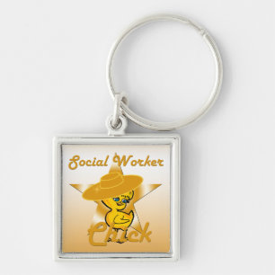 Social Worker Chick #10 Key Ring