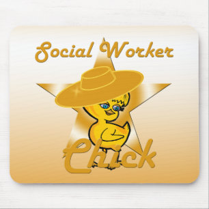 Social Worker Chick #10 Mouse Pad