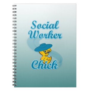 Social Worker Chick #3 Spiral Notebook