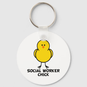 Social Worker Chick Key Ring